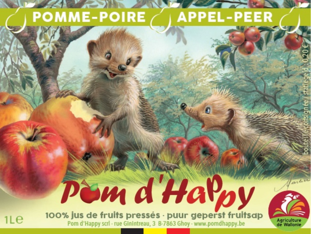 Jus de Pomme-Poire Pom d’Happy 1L