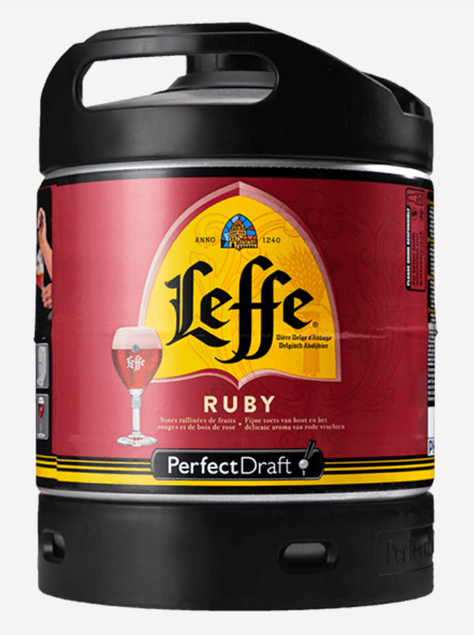 LEFFE RUBY  6 L 5%  PERFECT DRAFT